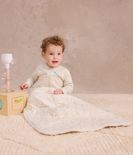 Sleep Bag Long Sleeve 2.5 TOG Quilted Cotton Oatmeal Marl Starturn Quilted